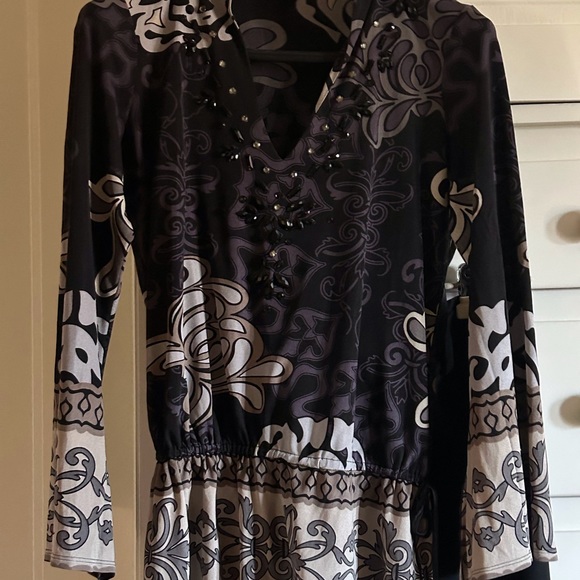 Hale Bob Dressy Tunic with bling! - Picture 2 of 12